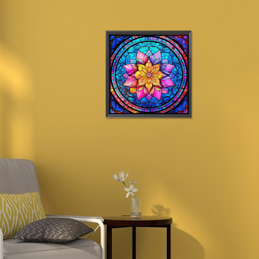 Mandala Glass Painting - Full Round Drill Diamond Painting 30*30CM