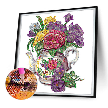 Flowers In A Jug - Special Shaped Drill Diamond Painting 30*30CM