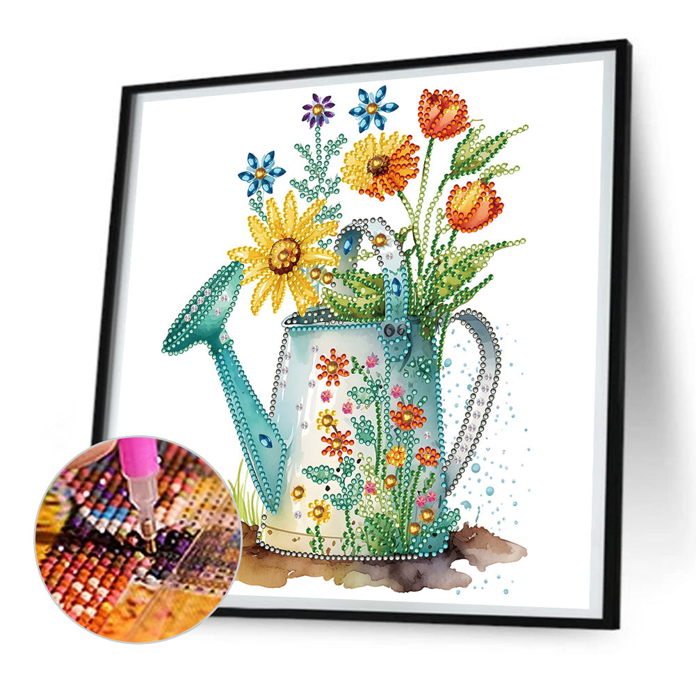 Shower Small Flowers - Special Shaped Drill Diamond Painting 30*30CM