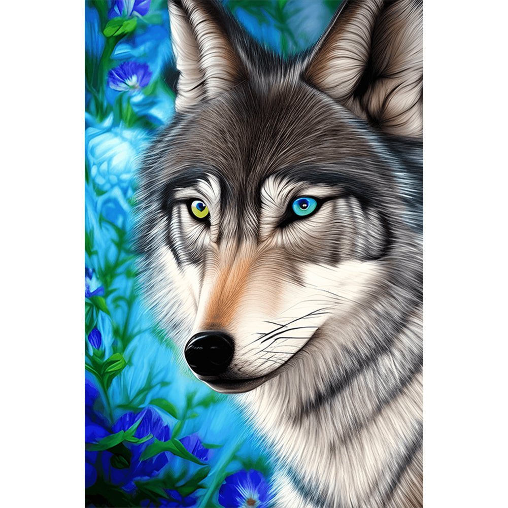 Patriotic Dog - Full Round Drill Diamond Painting 40*60CM