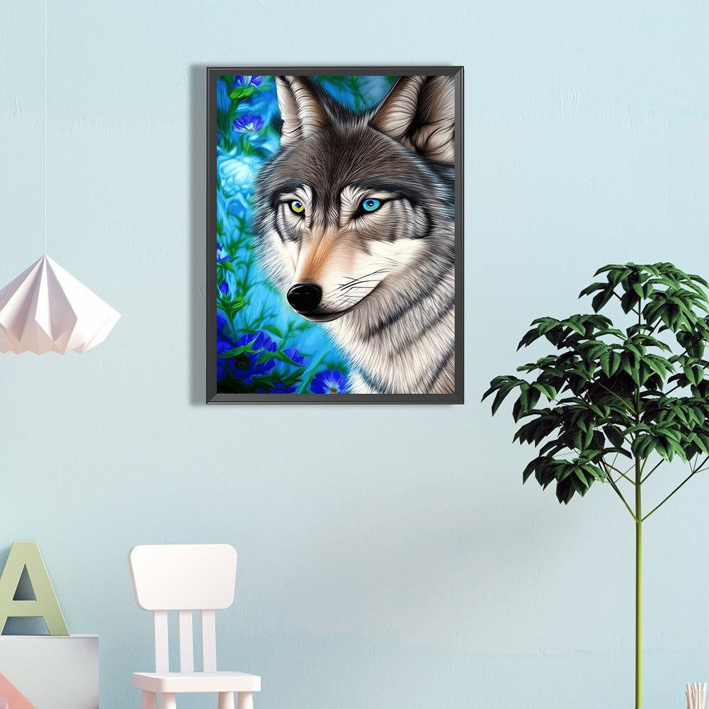 Patriotic Dog - Full Round Drill Diamond Painting 40*60CM