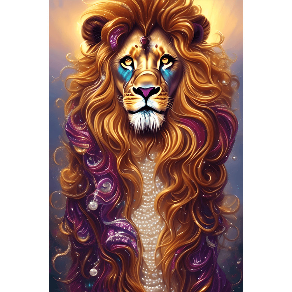 Lion - Full Round Drill Diamond Painting 40*60CM