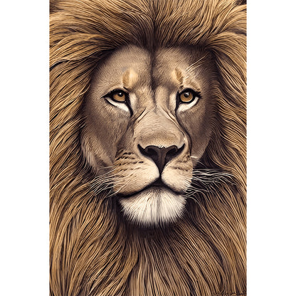 Lion - Full Round Drill Diamond Painting 40*60CM