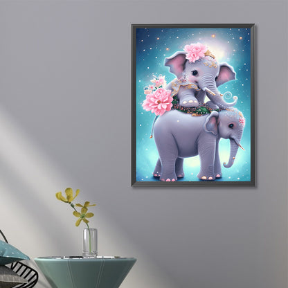 Elephant - Full Round Drill Diamond Painting 40*60CM