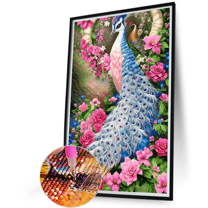 Peacock - Full Round Drill Diamond Painting 40*60CM