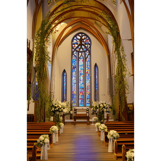 Church Decoration For Wedding - Full Round Drill Diamond Painting 40*60CM