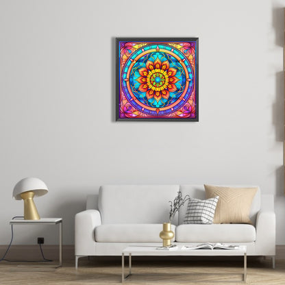 Mandala Glass Painting - Full Round Drill Diamond Painting 30*30CM