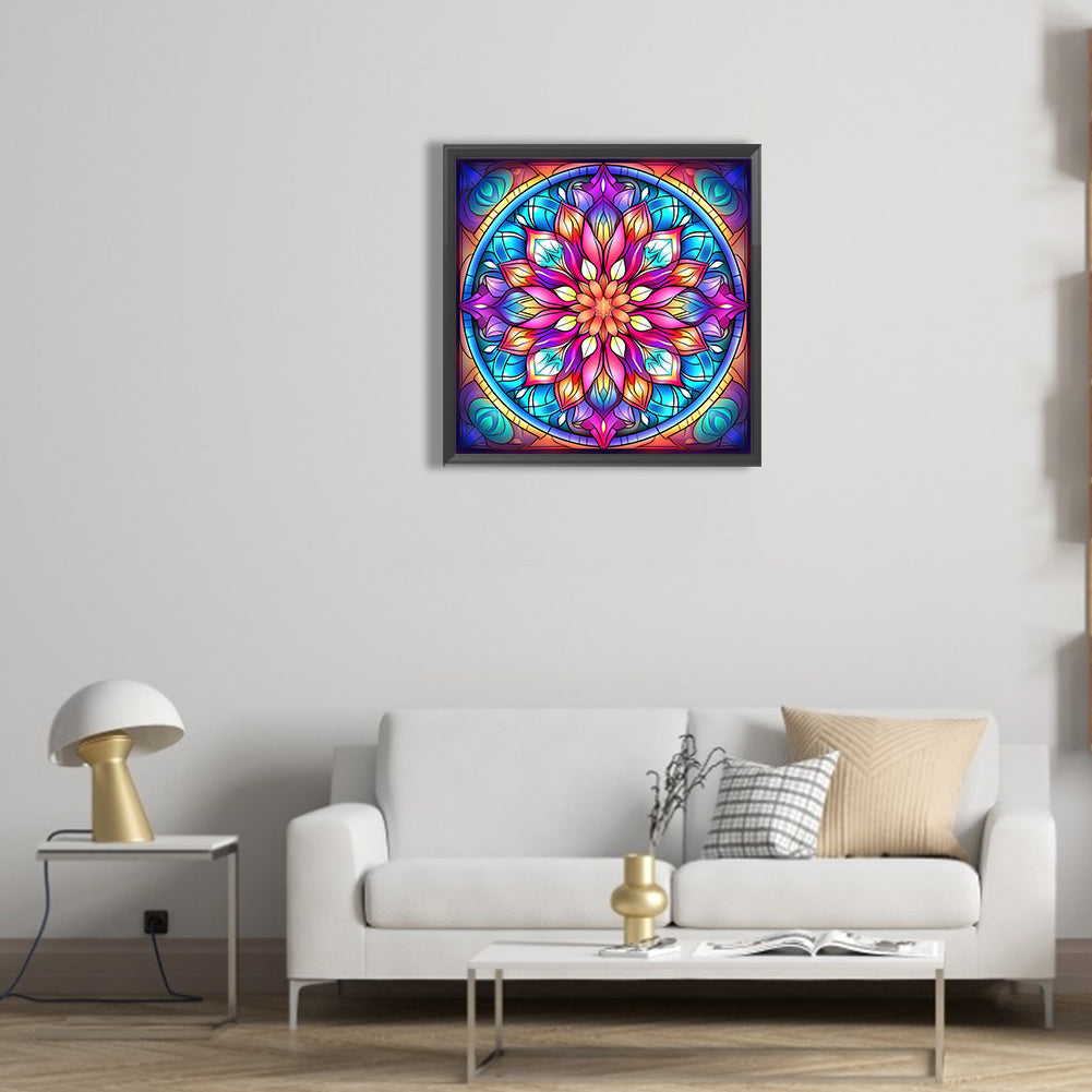 Mandala Glass Painting - Full Round Drill Diamond Painting 30*30CM