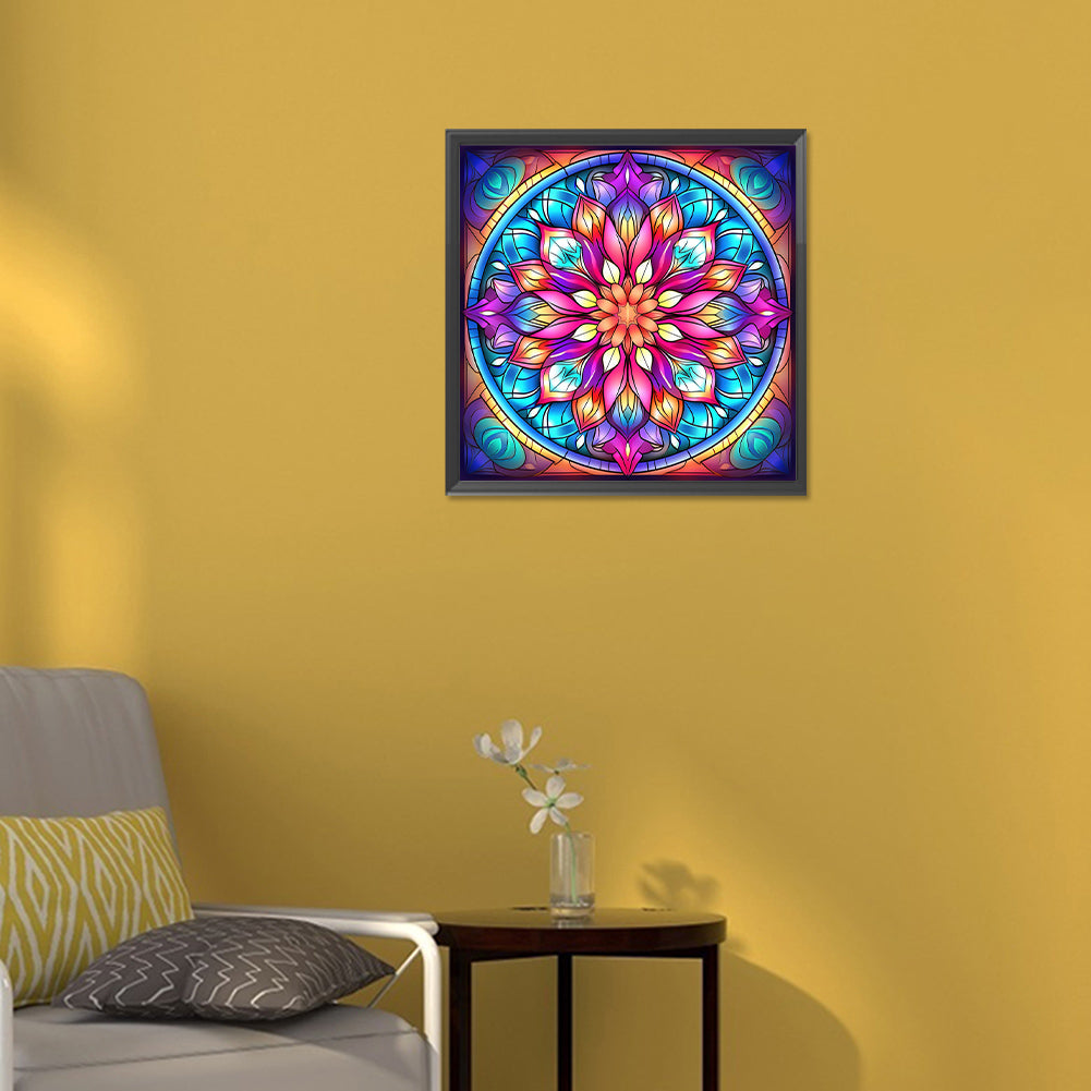 Mandala Glass Painting - Full Round Drill Diamond Painting 30*30CM