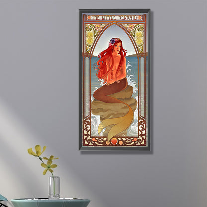 Mermaid - Full Round Drill Diamond Painting 30*70CM