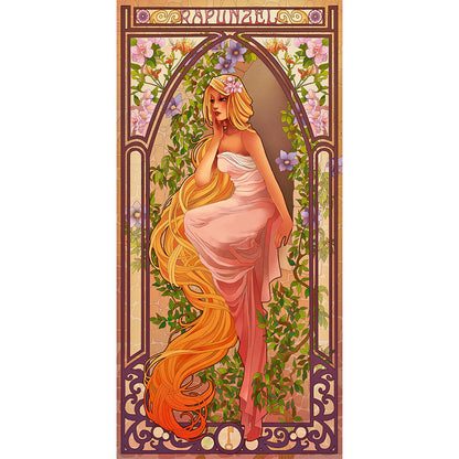 Long Hair Princess - Full Round Drill Diamond Painting 30*70CM