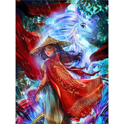 Hua Mulan - Full Round Drill Diamond Painting 30*40CM