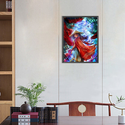 Hua Mulan - Full Round Drill Diamond Painting 30*40CM