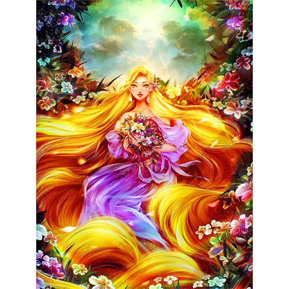 Rapunzel - Full Round Drill Diamond Painting 30*40CM