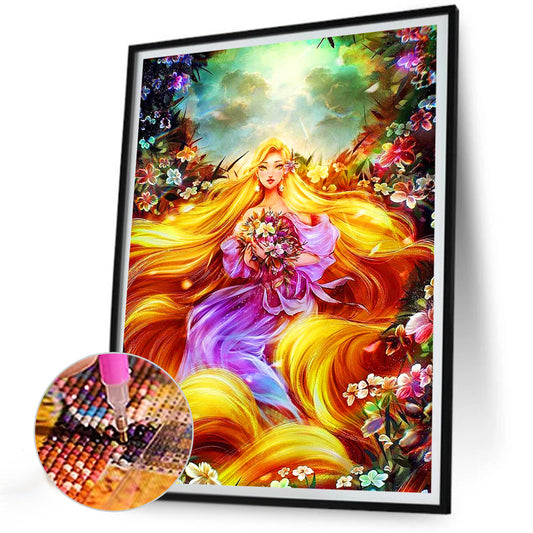 Rapunzel - Full Round Drill Diamond Painting 30*40CM