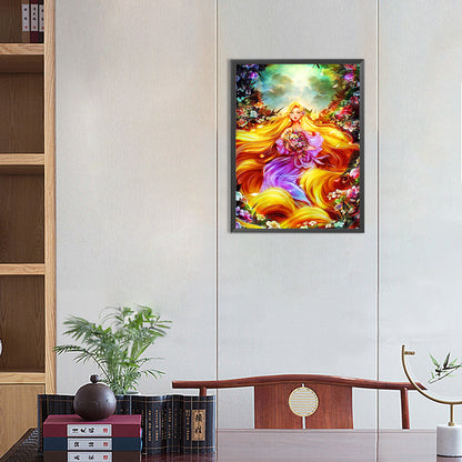 Rapunzel - Full Round Drill Diamond Painting 30*40CM