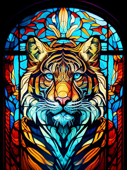 Tiger - Full Round Drill Diamond Painting 30*40CM