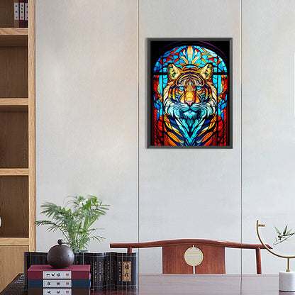 Tiger - Full Round Drill Diamond Painting 30*40CM