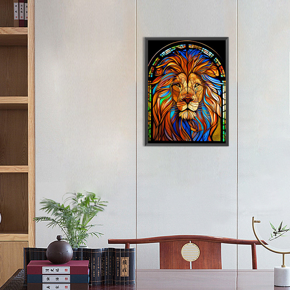 Lion - Full Round Drill Diamond Painting 30*40CM