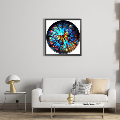 Glass Painted Butterfly - Full Square Drill Diamond Painting 40*40CM