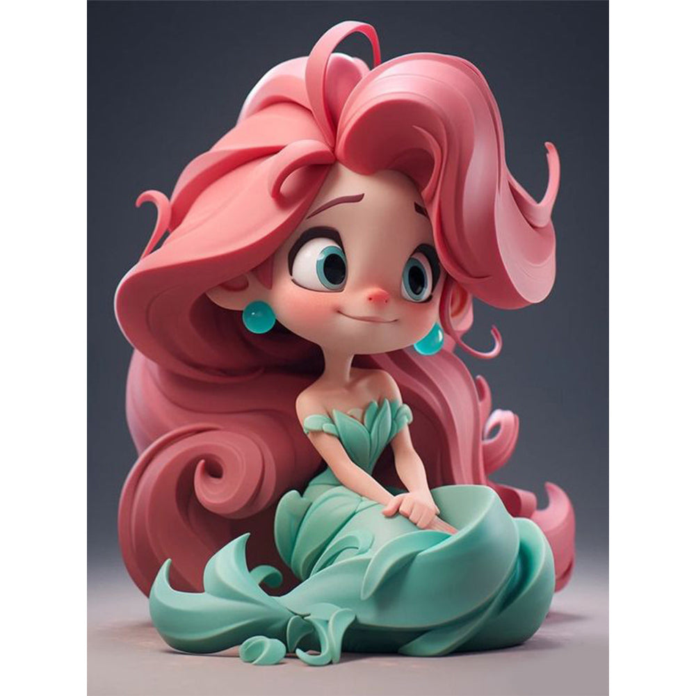 Princess Mermaid - Full Square Drill Diamond Painting 30*40CM