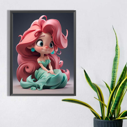 Princess Mermaid - Full Square Drill Diamond Painting 30*40CM