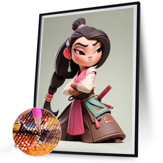 Princess Mulan - Full Square Drill Diamond Painting 30*40CM