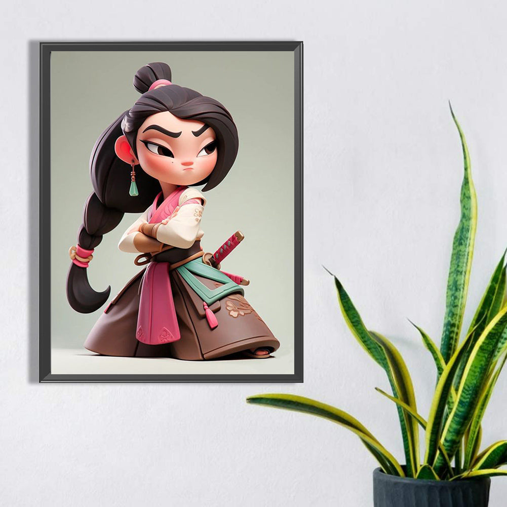 Princess Mulan - Full Square Drill Diamond Painting 30*40CM