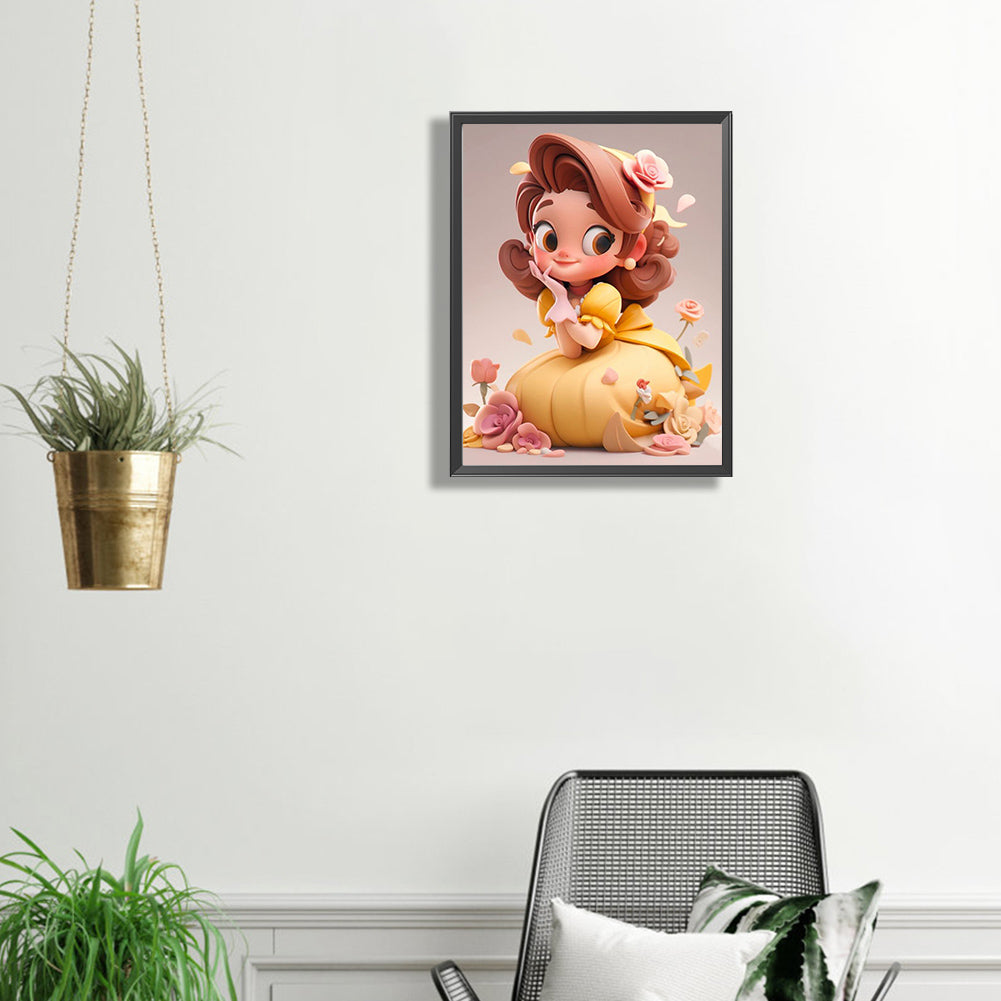 Princess Belle - Full Square Drill Diamond Painting 30*40CM