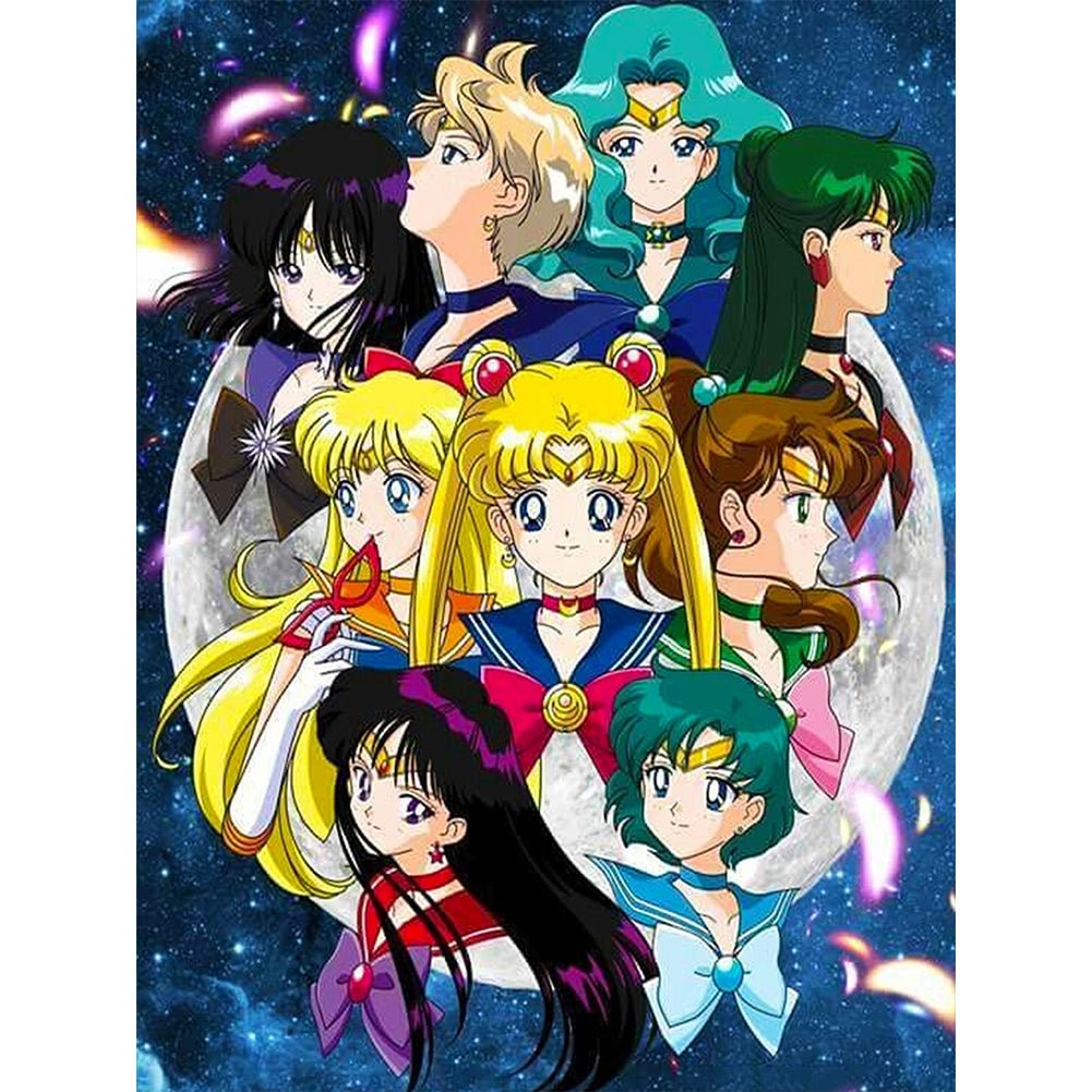 Sailor Moon - Full Round Drill Diamond Painting 40*50CM