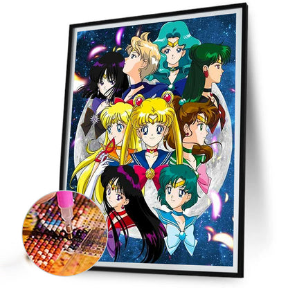 Sailor Moon - Full Round Drill Diamond Painting 40*50CM