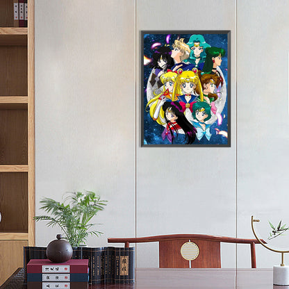 Sailor Moon - Full Round Drill Diamond Painting 40*50CM