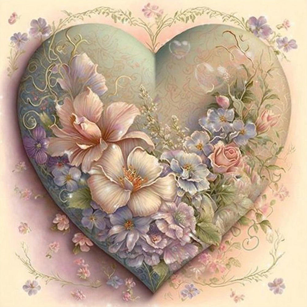 Love Flowers - Full Round Drill Diamond Painting 40*40CM