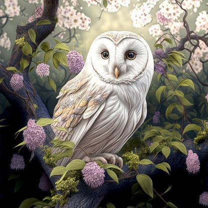 Owl - Full Round Drill Diamond Painting 30*30CM