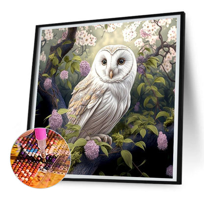 Owl - Full Round Drill Diamond Painting 30*30CM