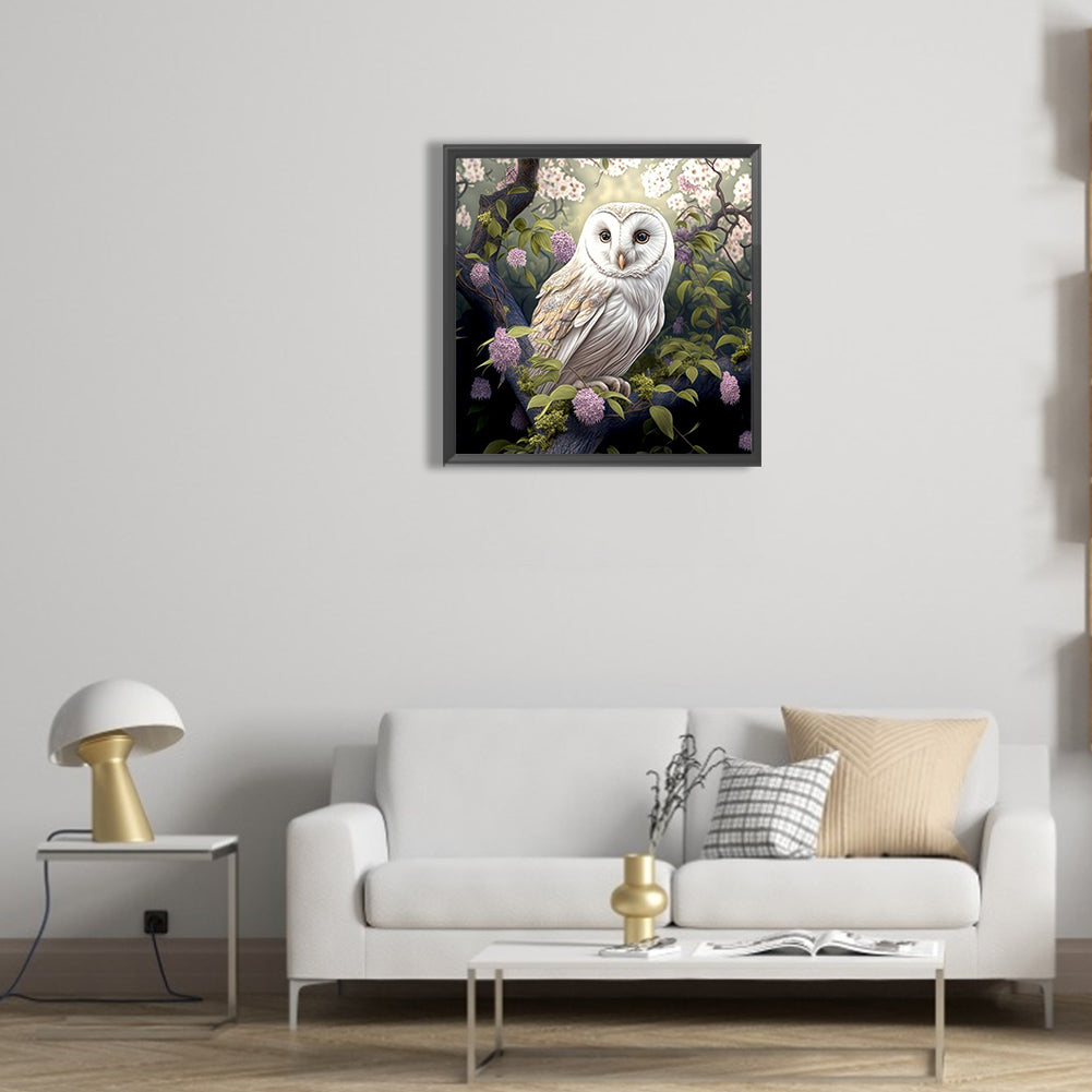 Owl - Full Round Drill Diamond Painting 30*30CM