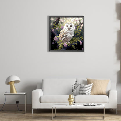 Owl - Full Round Drill Diamond Painting 30*30CM