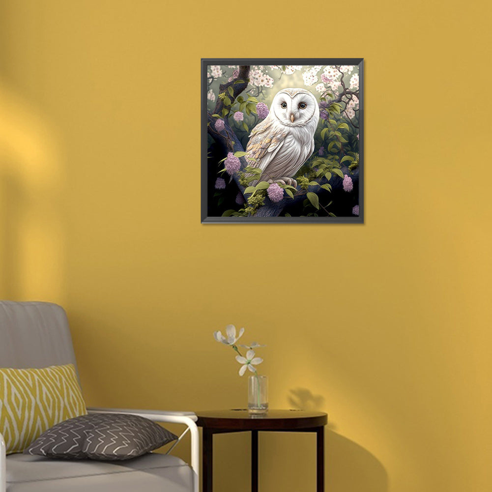 Owl - Full Round Drill Diamond Painting 30*30CM