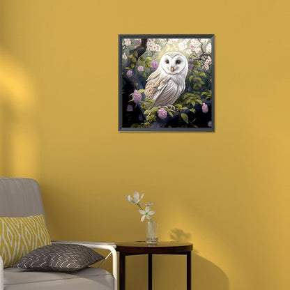 Owl - Full Round Drill Diamond Painting 30*30CM