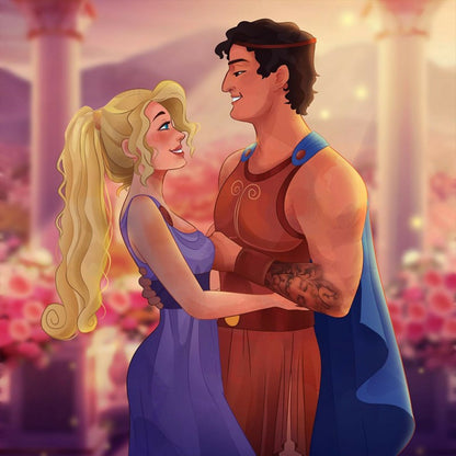 Princess And Prince - Full Round Drill Diamond Painting 30*30CM