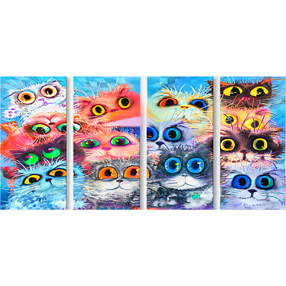 Elf Cat - Full Round Drill Diamond Painting 75*35CM