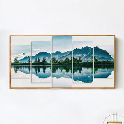 Blue Forest - Full Round Drill Diamond Painting 80*40CM