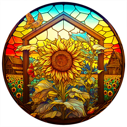 Sunflower - Full Round Drill Diamond Painting 30*30CM