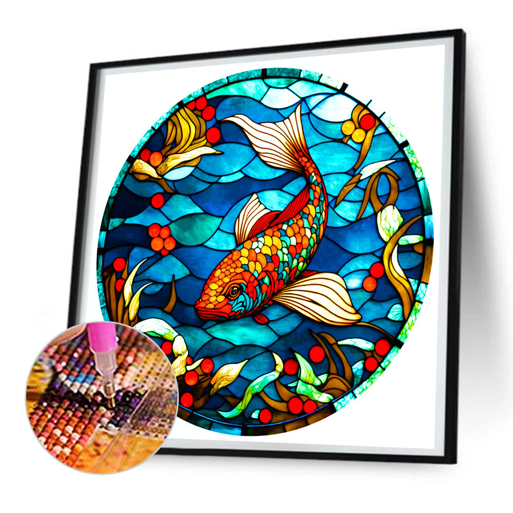 Koi Carp - Full Round Drill Diamond Painting 30*30CM