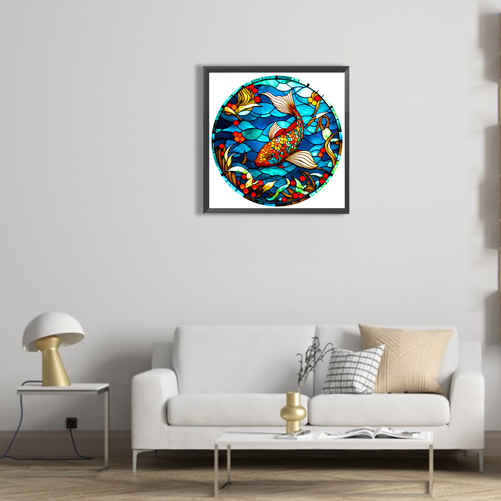 Koi Carp - Full Round Drill Diamond Painting 30*30CM