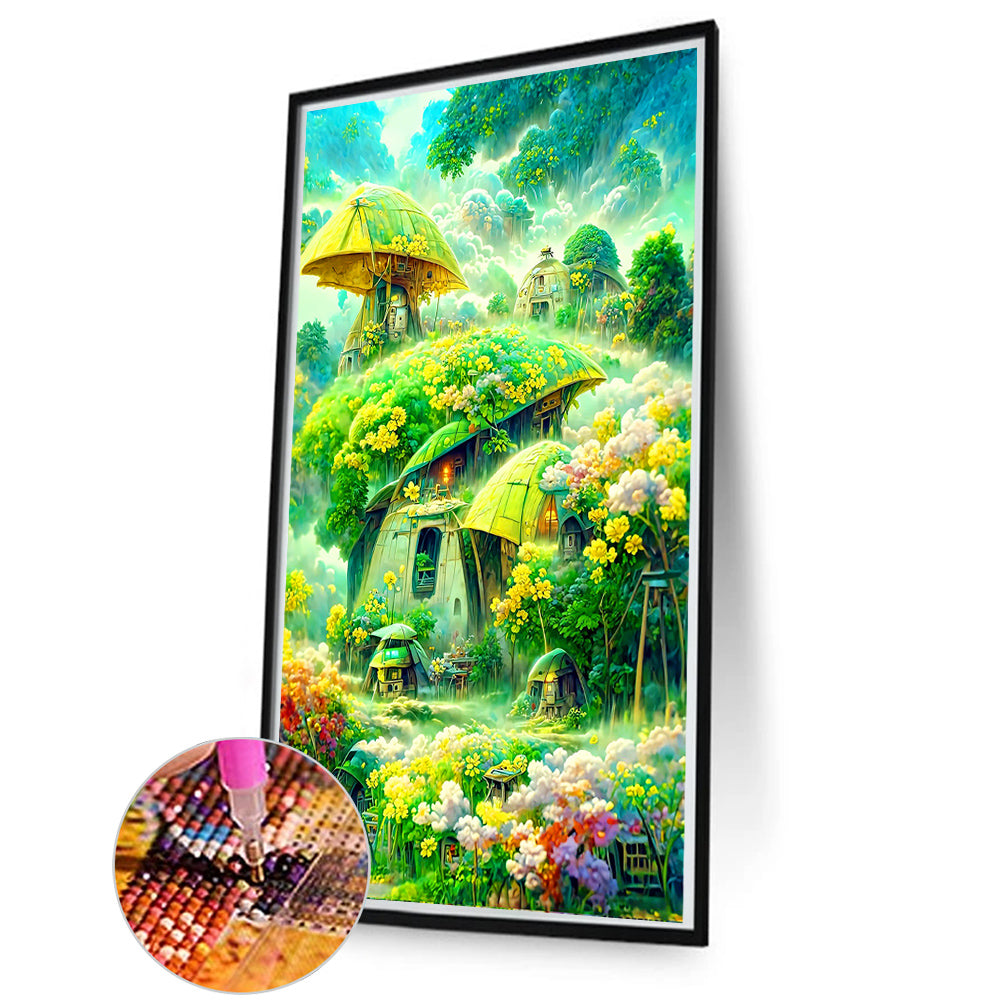 Green Forest - Full Round Drill Diamond Painting 50*80CM