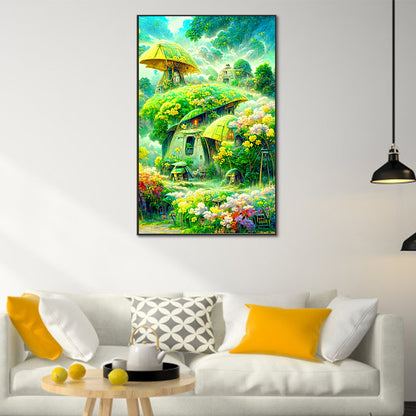 Green Forest - Full Round Drill Diamond Painting 50*80CM