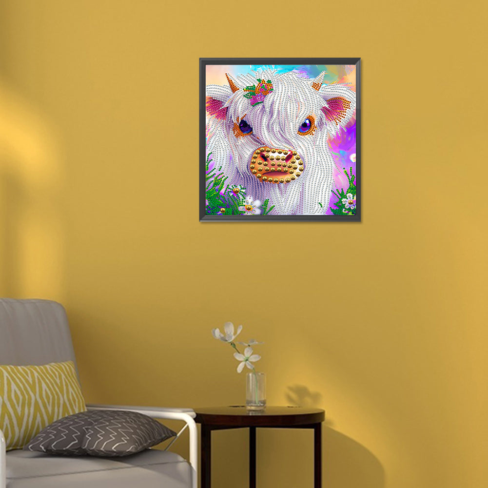 Highland Yak - Special Shaped Drill Diamond Painting 30*30CM