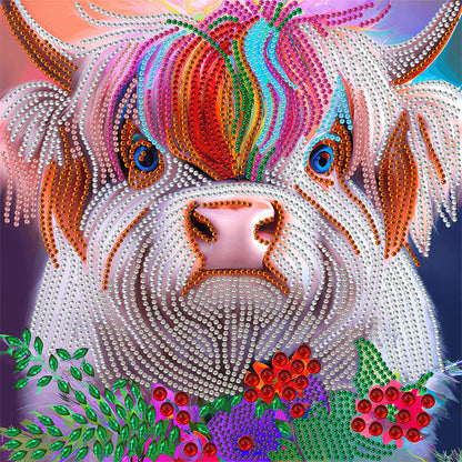 Highland Yak - Special Shaped Drill Diamond Painting 30*30CM