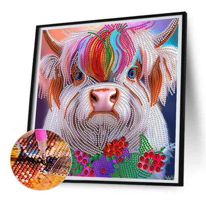 Highland Yak - Special Shaped Drill Diamond Painting 30*30CM